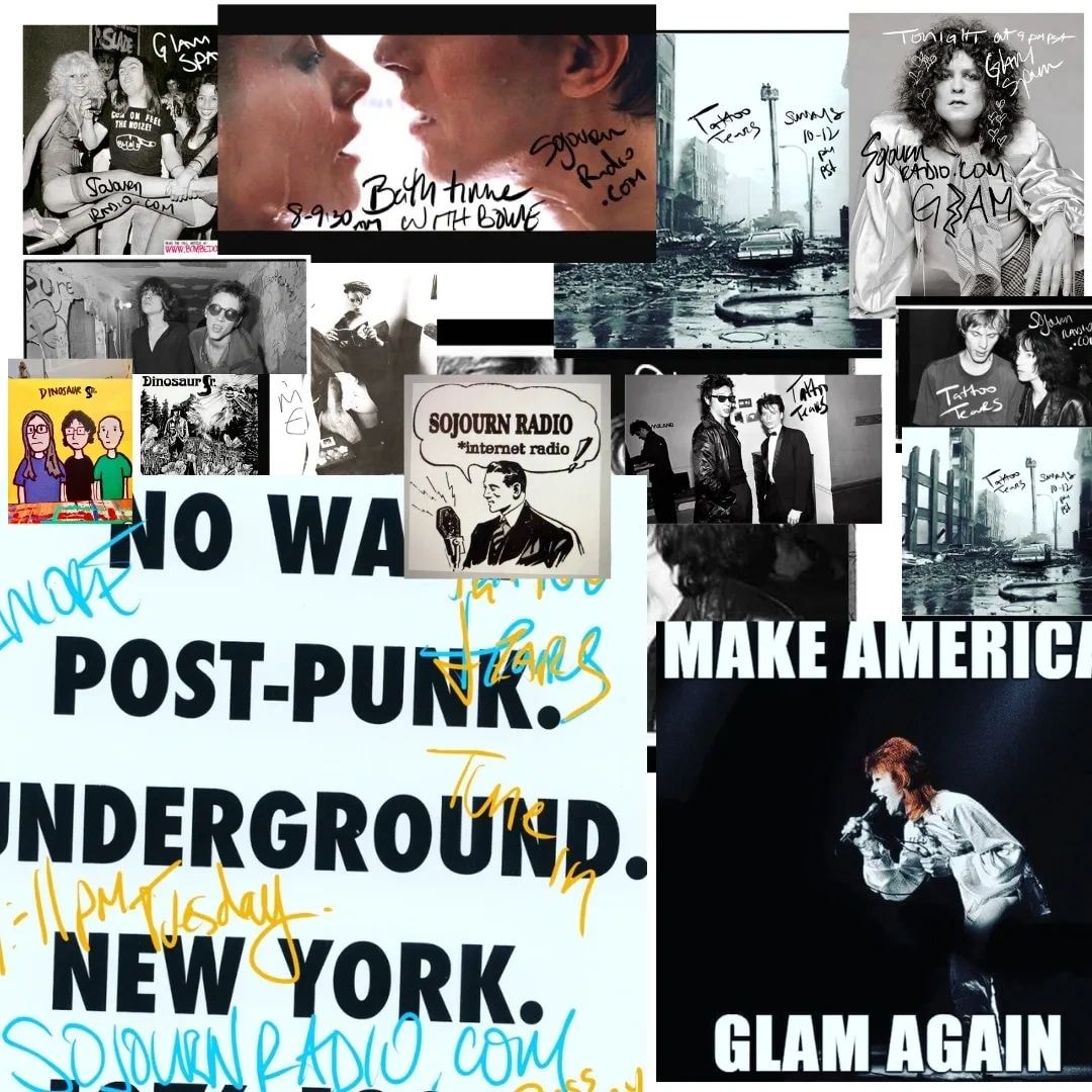 Punk and post-punk underground New York collage